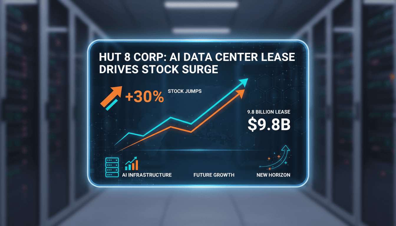 Hut 8 Corp secures $9.8 billion AI data center lease boosting stock by 30%