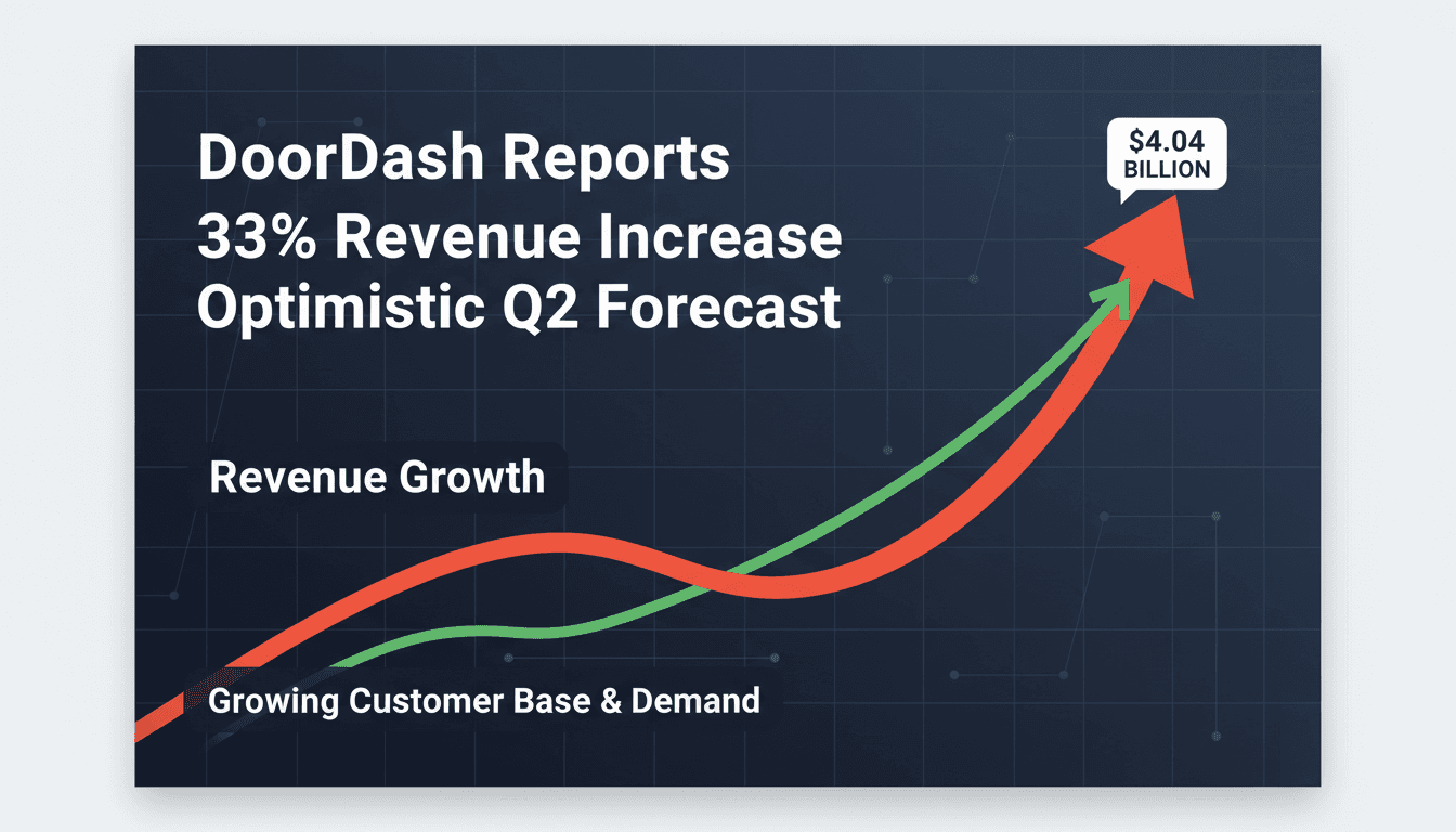 DoorDash reports 33% revenue growth and optimistic Q2 forecast