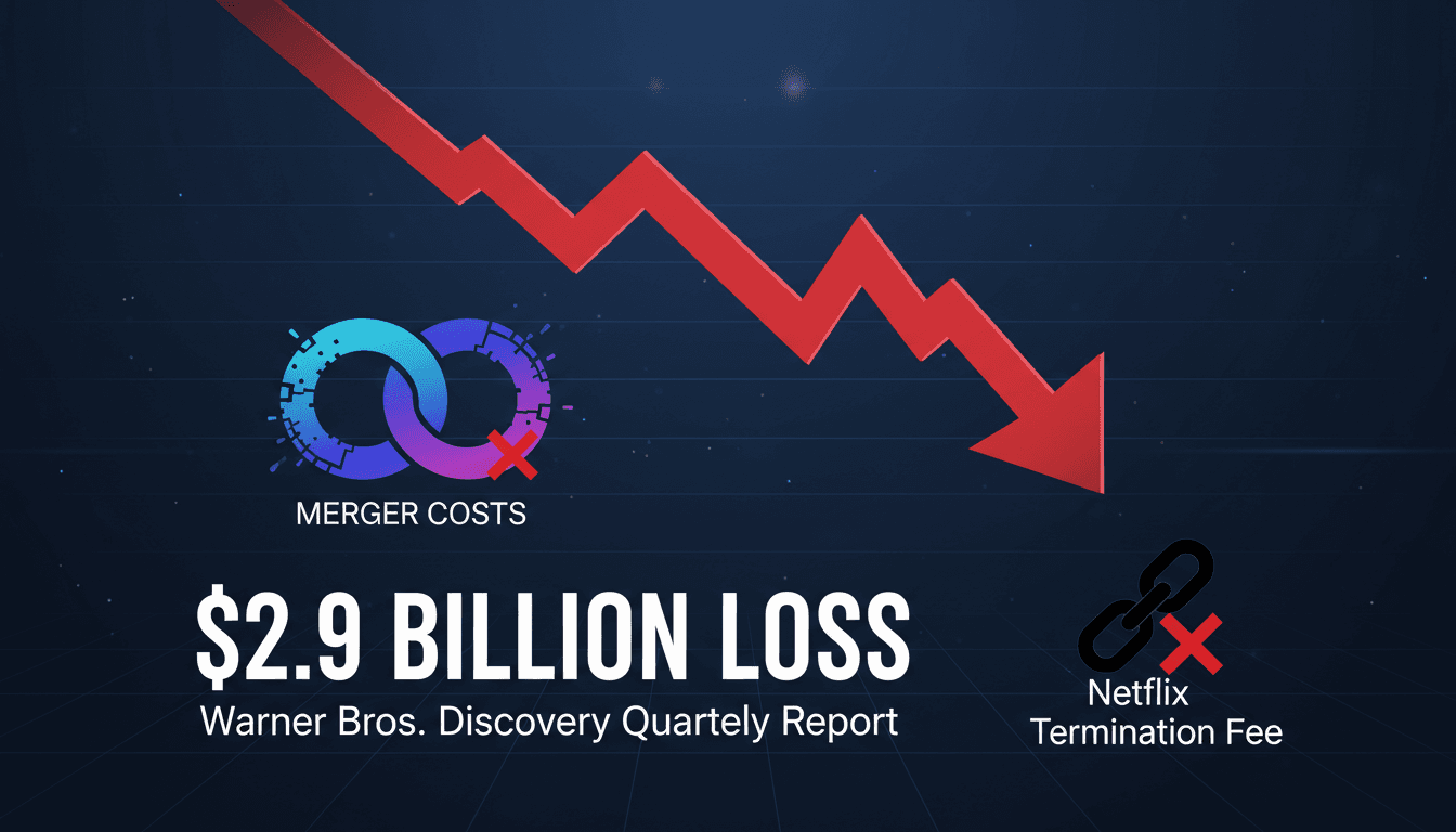 Warner Bros. Discovery reports $2.9 billion quarterly loss due to merger costs