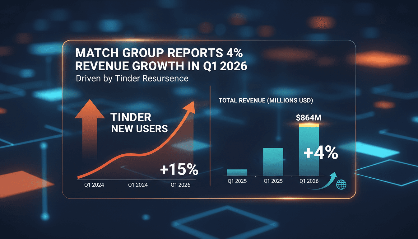 Match Group reports 4% revenue growth in Q1 2026 driven by Tinder resurgence