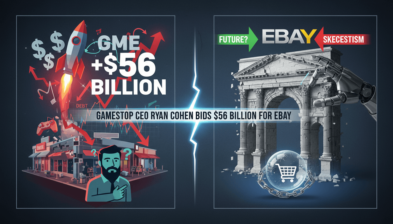GameStop CEO Ryan Cohen bids $56 billion for eBay amid investor skepticism