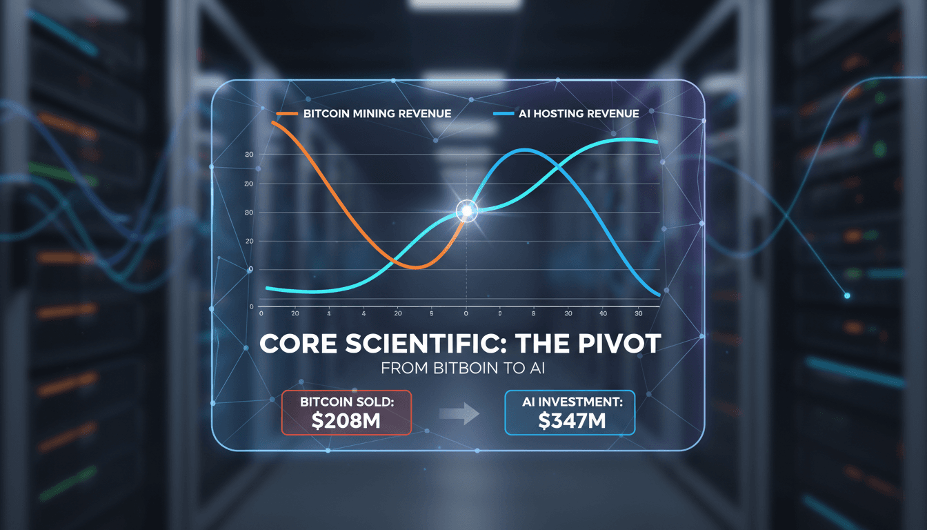 Core Scientific transitions from Bitcoin mining to AI data center operations