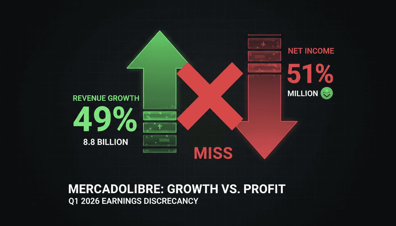 MercadoLibre reports record revenue growth but misses profit expectations