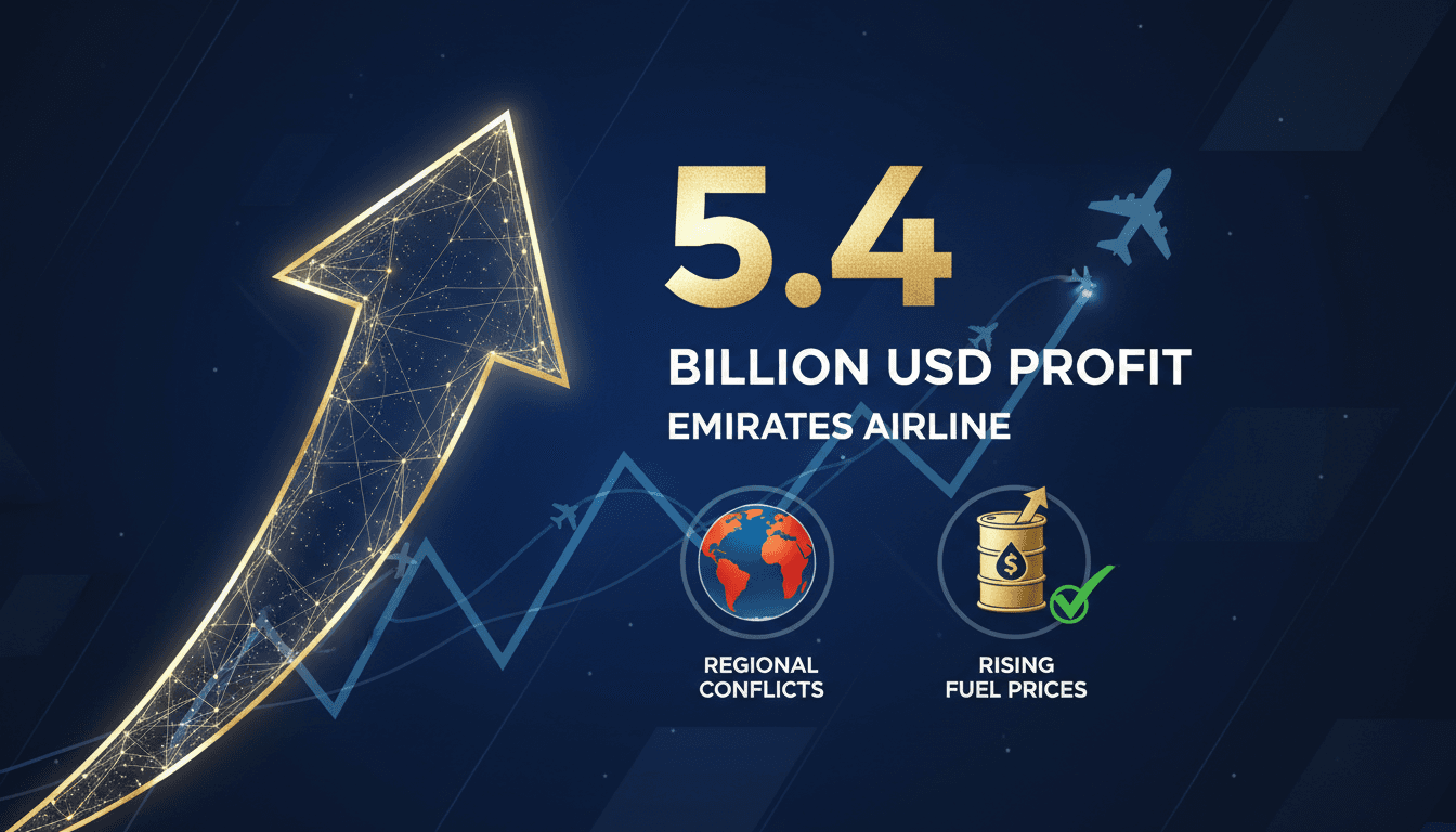 Emirates airline reports record annual profit of $5.4 billion amid regional conflicts