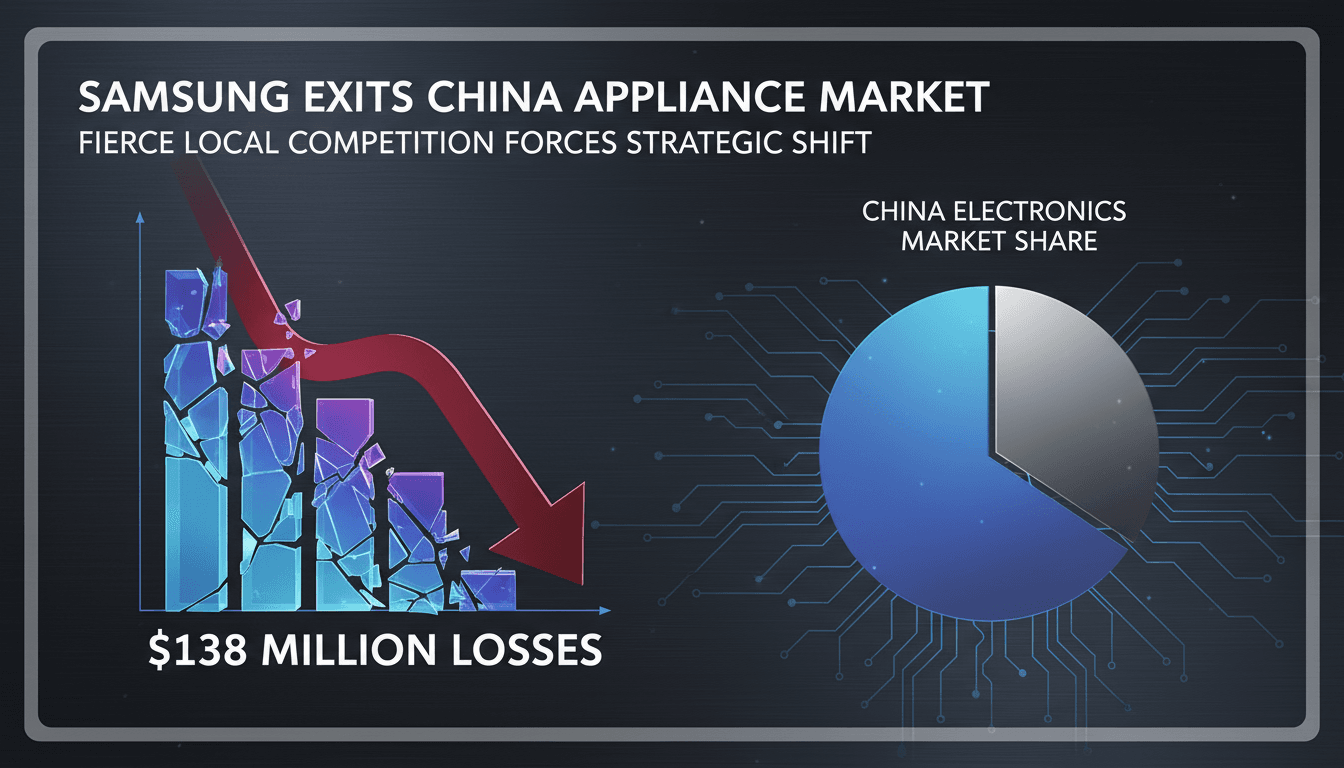Samsung halts TV and appliance sales in China amid fierce local competition