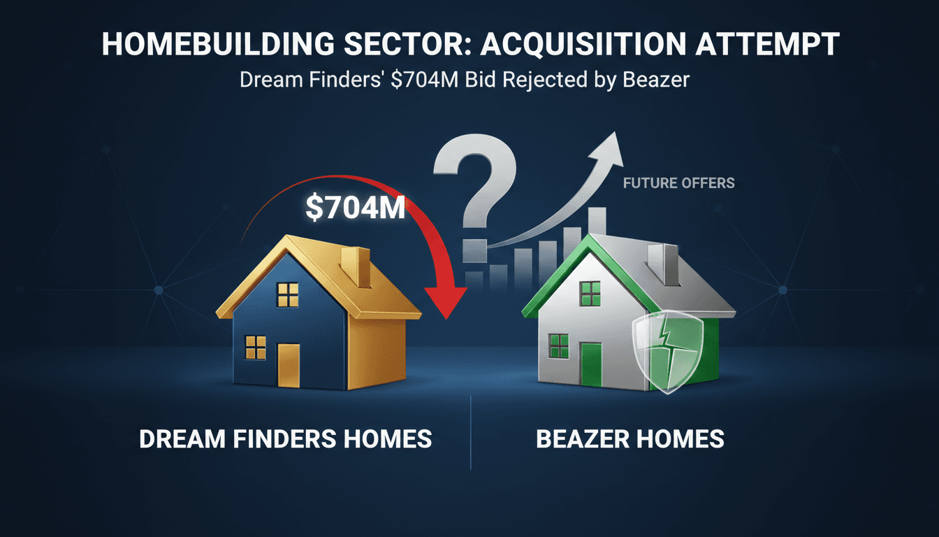 Dream Finders Homes logo with a backdrop of residential construction.