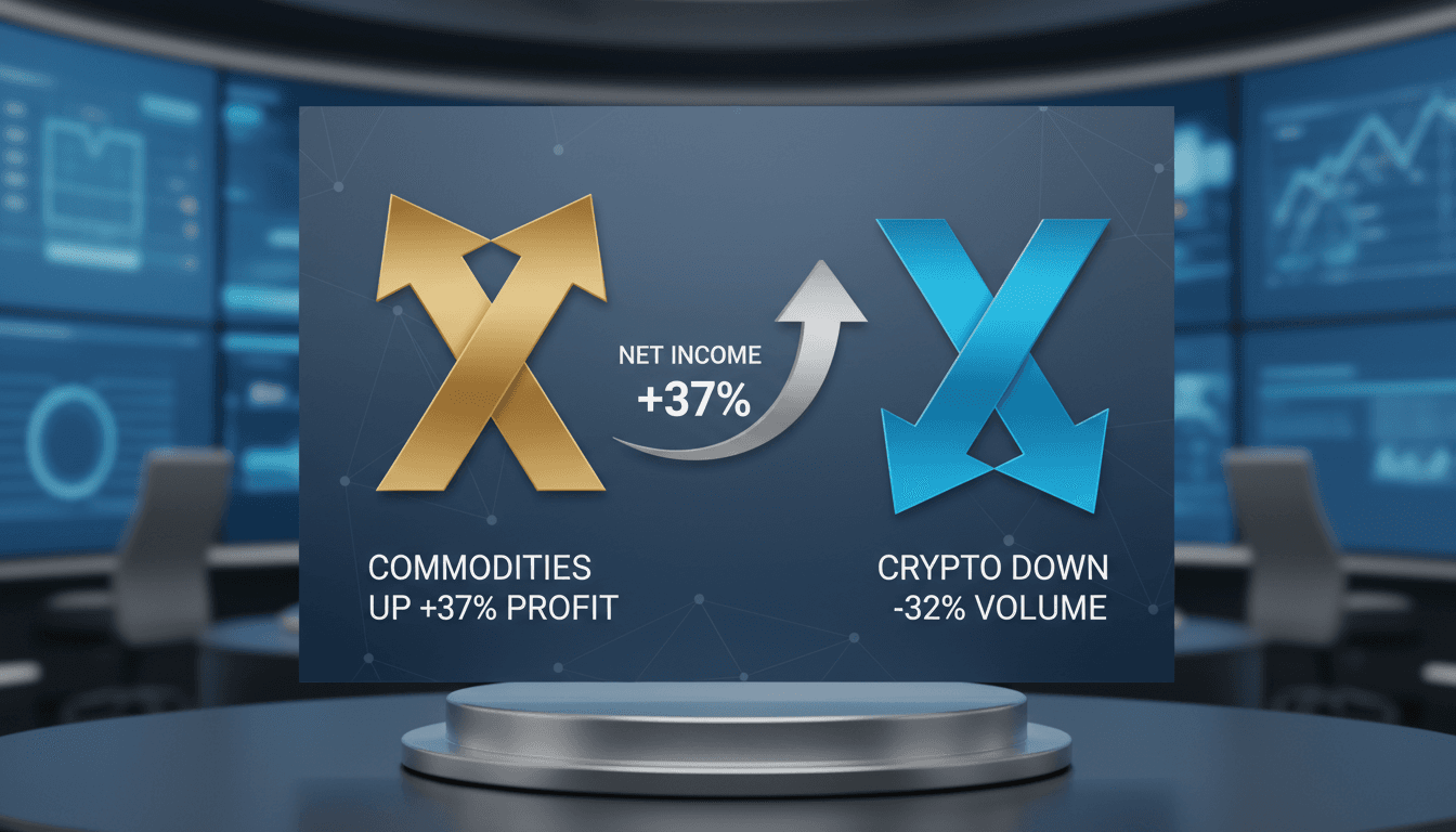 EToro financial report showing profit increase and crypto trading decline