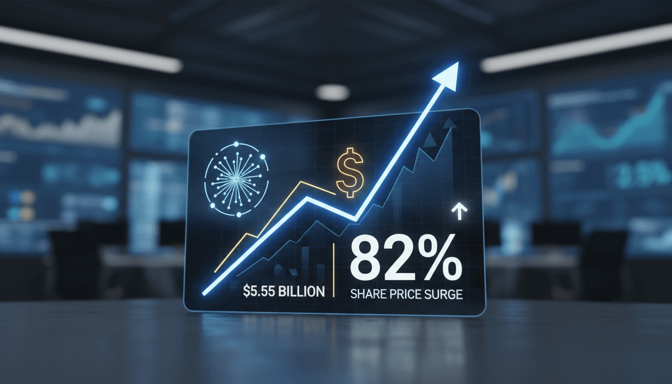 Cerebras Systems IPO announcement with stock market graphics
