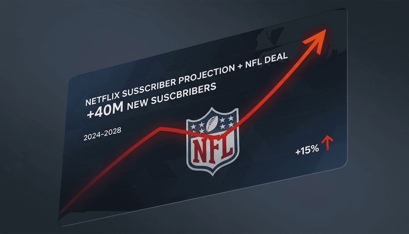 Netflix logo with NFL branding in a sports context