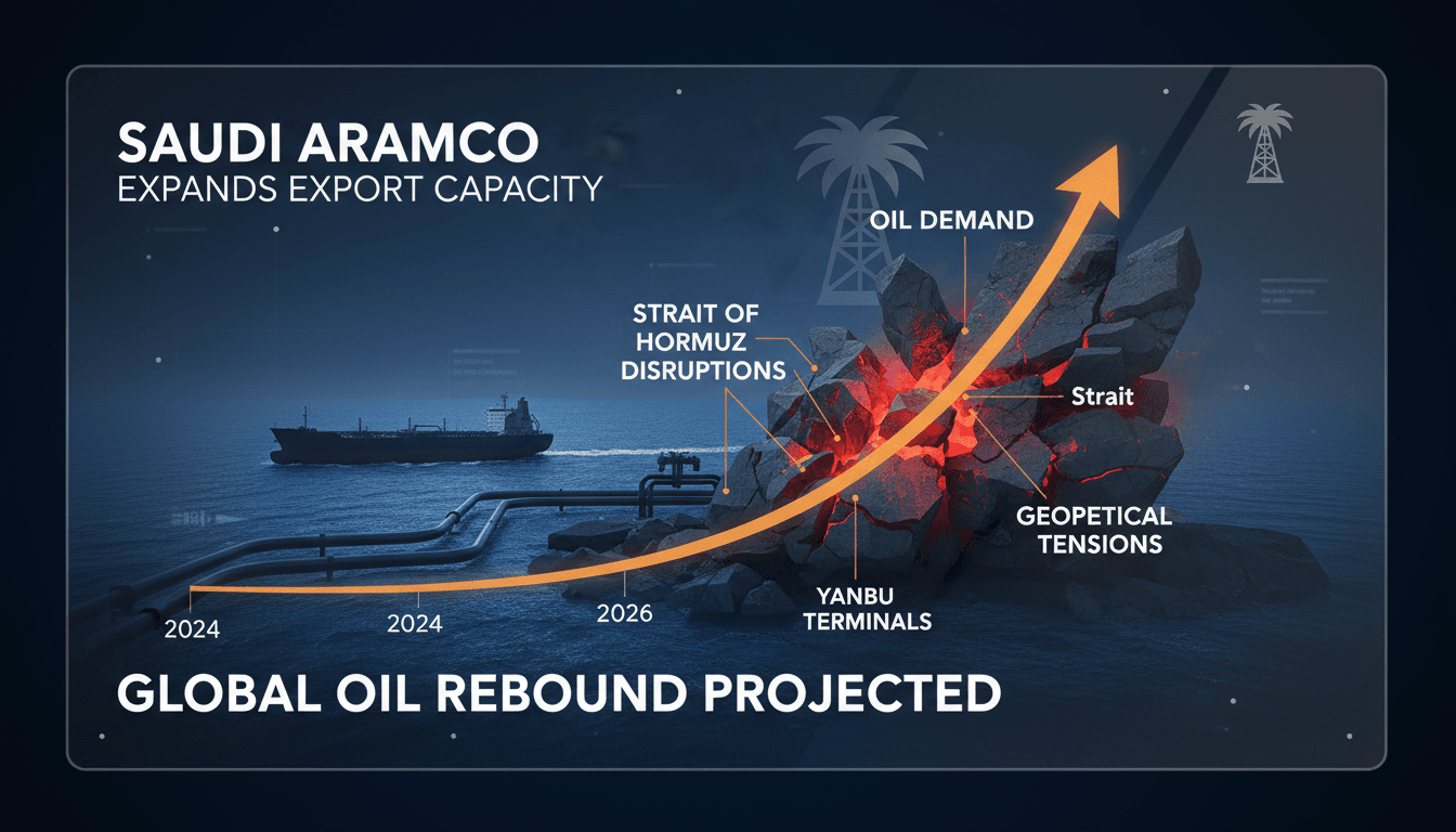 Saudi Aramco to Expand Oil Export Capacity Amid Strait of Hormuz Disruptions