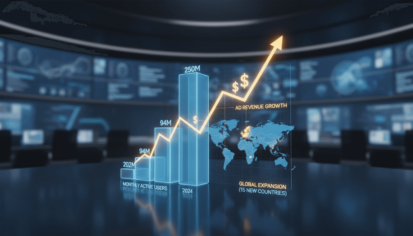 Netflix ad-supported tier user growth and global expansion infographic