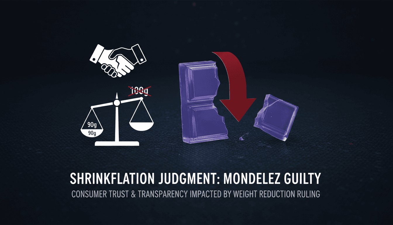 German court ruling against Mondelēz for misleading chocolate packaging
