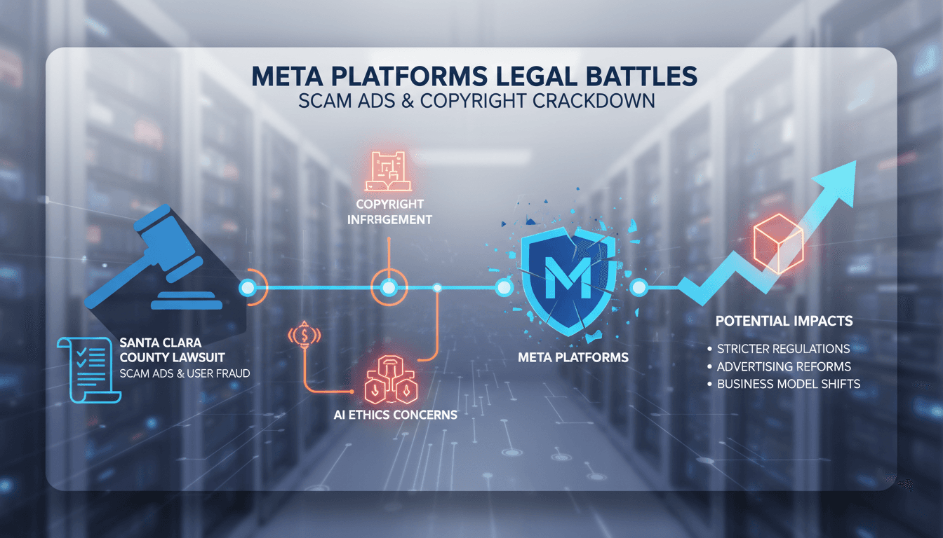 Meta Platforms faces multiple lawsuits over scam ads and copyright issues