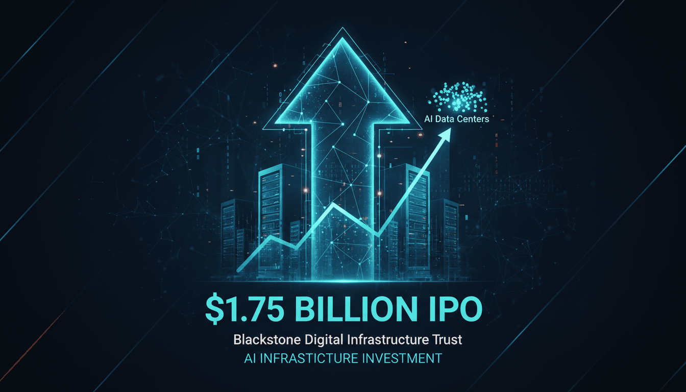 Blackstone Digital Infrastructure Trust IPO announcement graphic