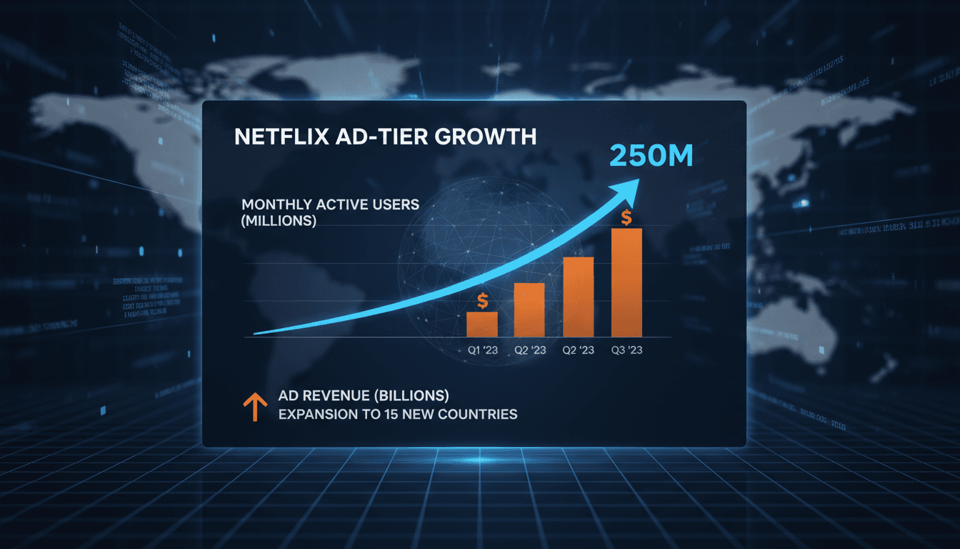 Netflix's ad-supported tier reaches 250 million users with international expansion plans