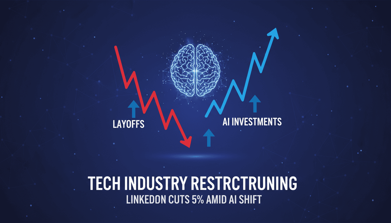 LinkedIn announces 5% workforce layoffs amid tech industry restructuring