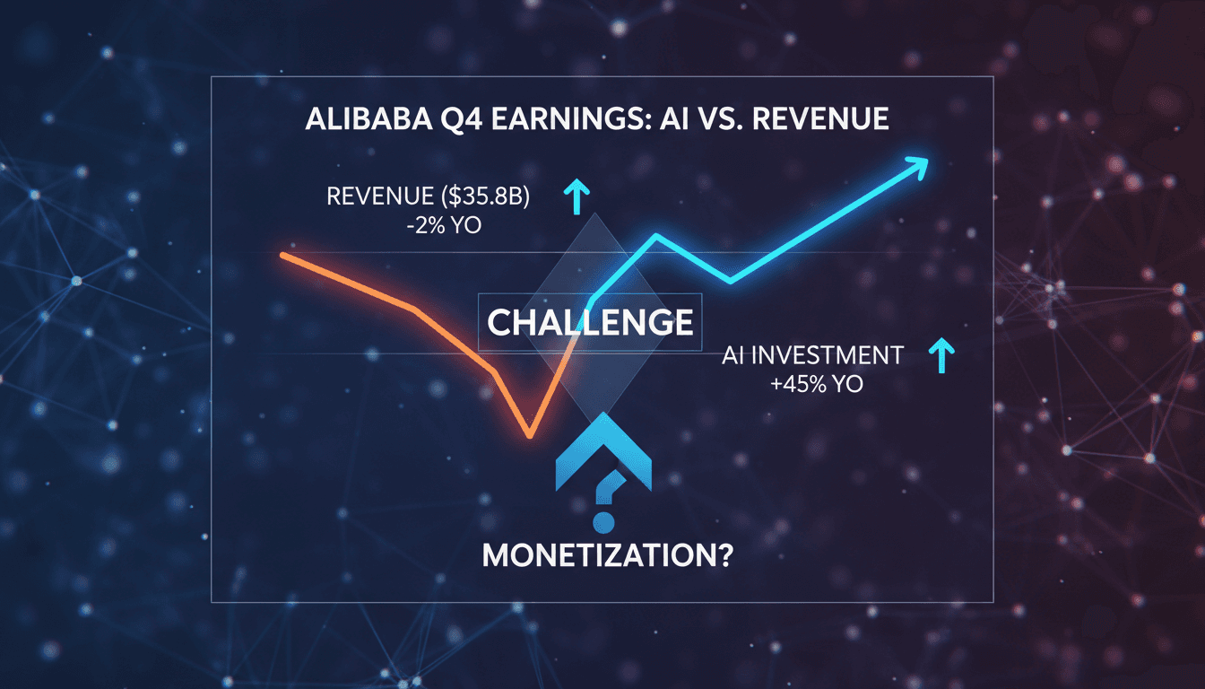 Alibaba reports mixed Q4 earnings with AI focus amid revenue challenges