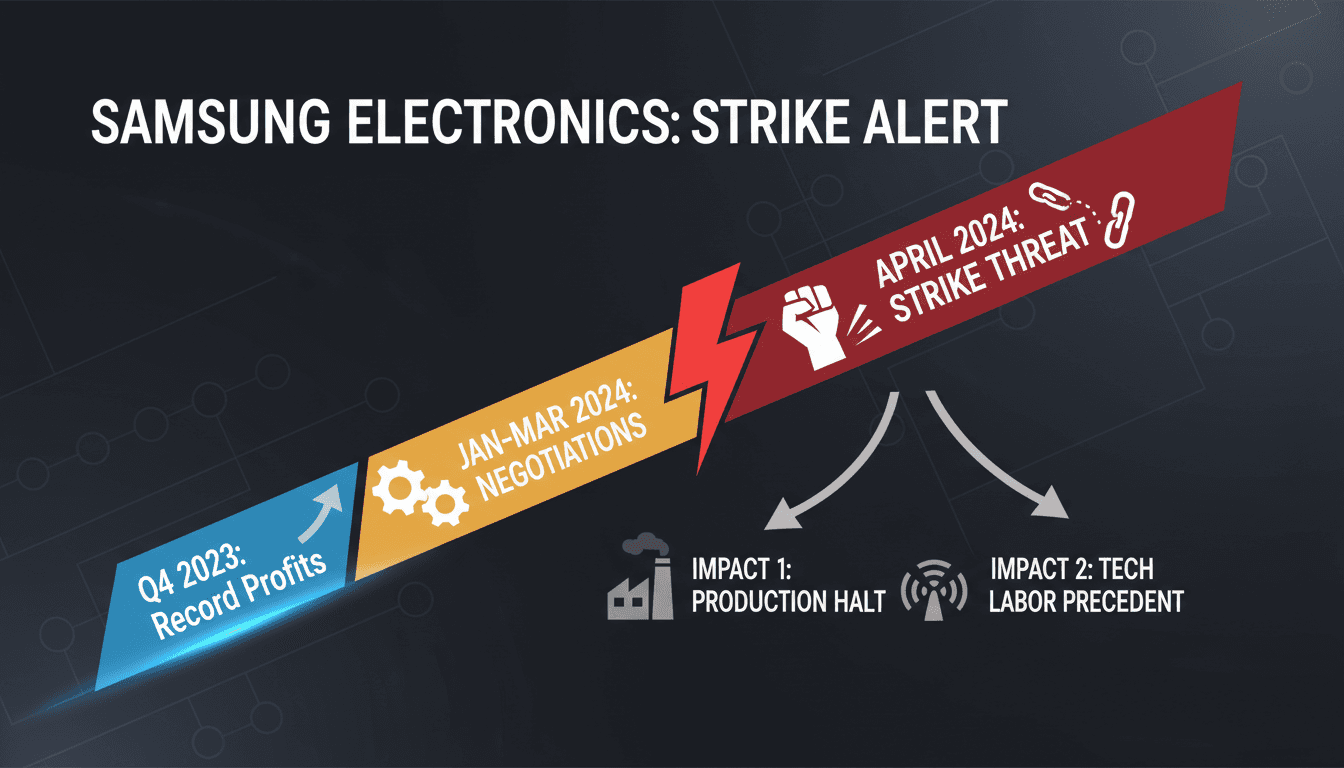 Samsung Electronics faces potential strike as labor negotiations stall