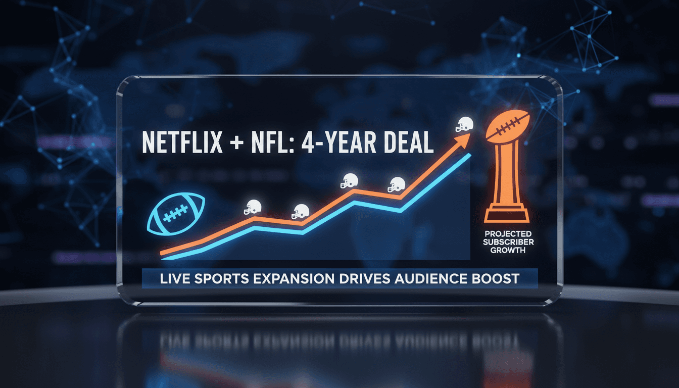 Netflix secures four-year deal with NFL to expand live sports offerings