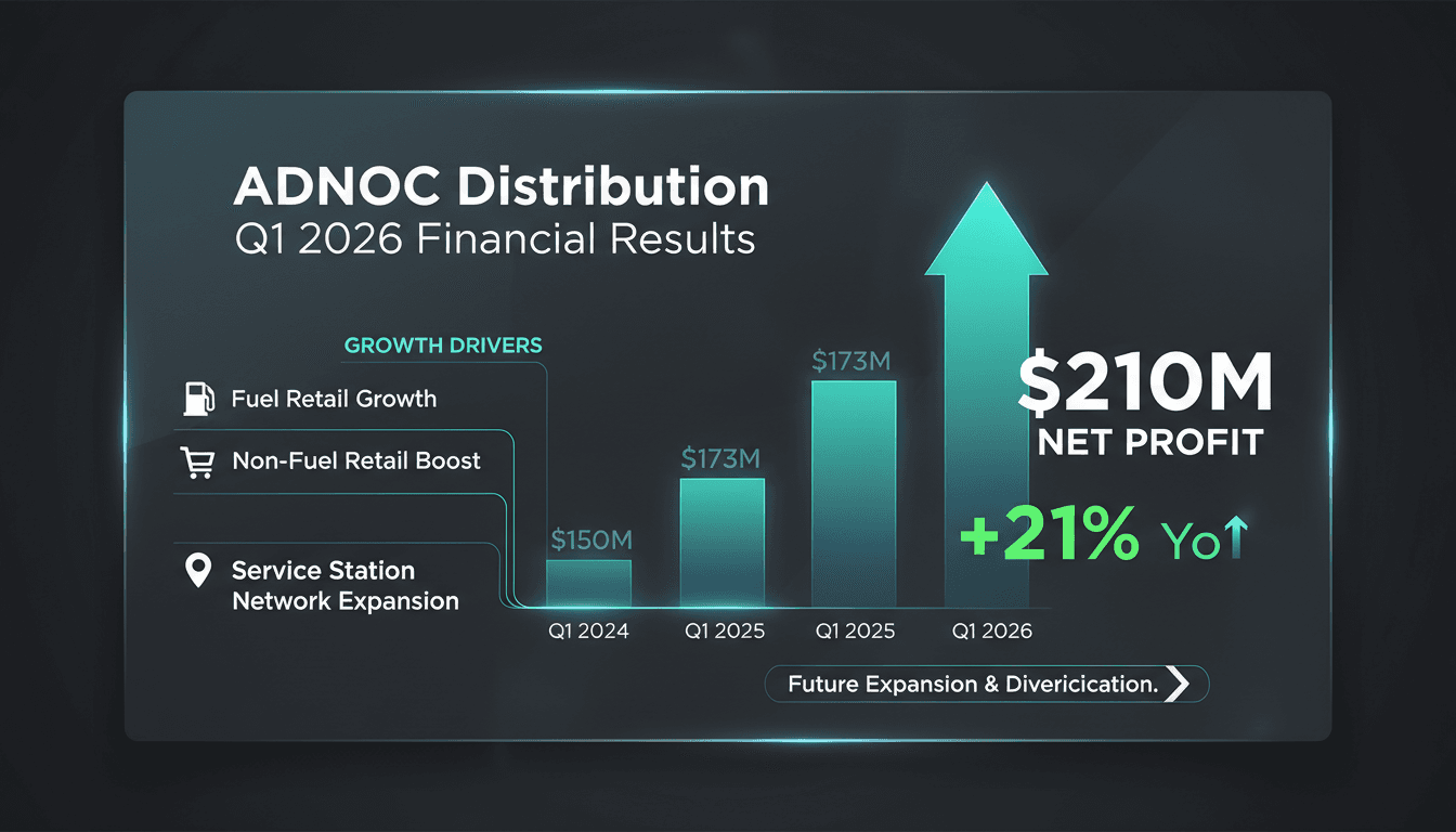 ADNOC Distribution reports record net profit of $210 million for Q1 2026