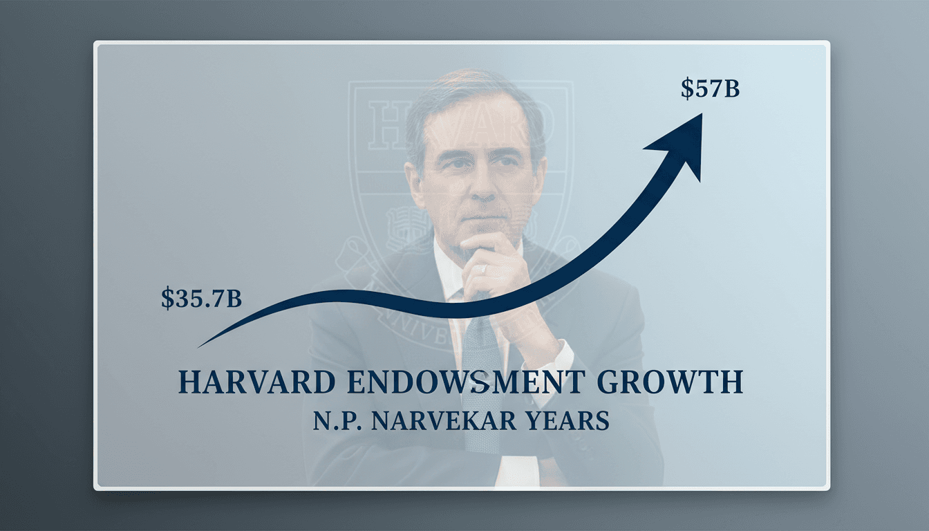 N.P. Narvekar, Harvard endowment chief, announces retirement plans.