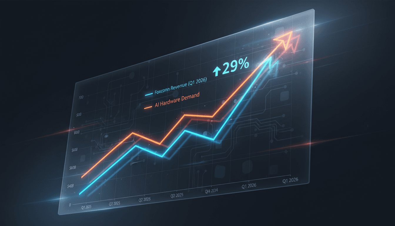 Foxconn reports 29% revenue growth in Q1 2026 driven by AI hardware demand