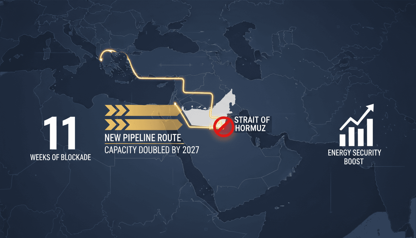 UAE accelerates new oil pipeline construction to bypass Strait of Hormuz