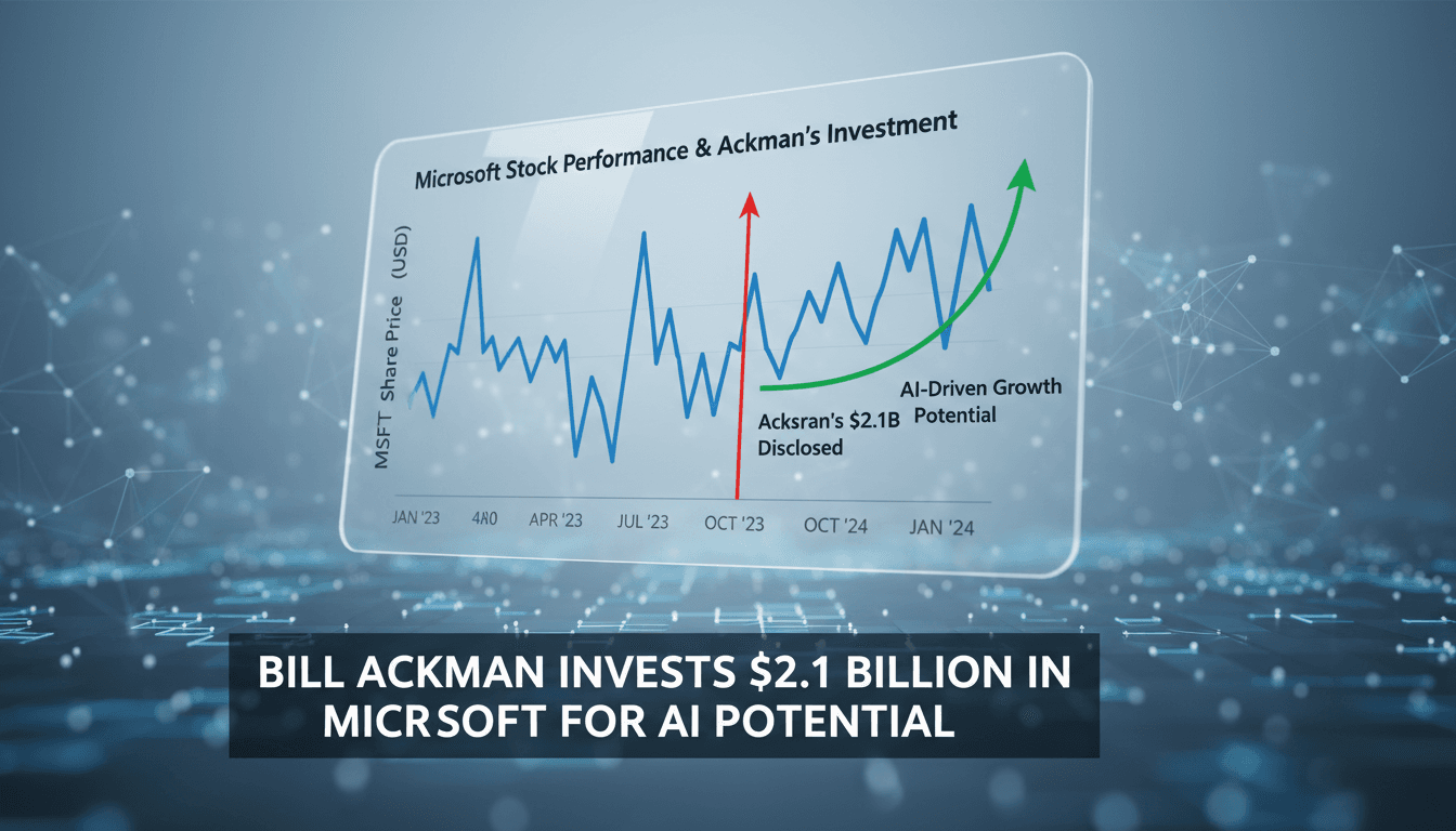 Bill Ackman invests $2.1 billion in Microsoft to capitalize on AI potential