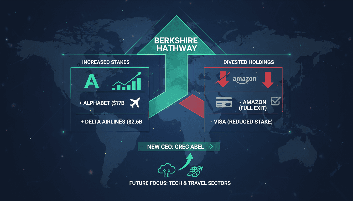 Berkshire Hathaway triples Alphabet stake and invests in Delta Airlines under new CEO