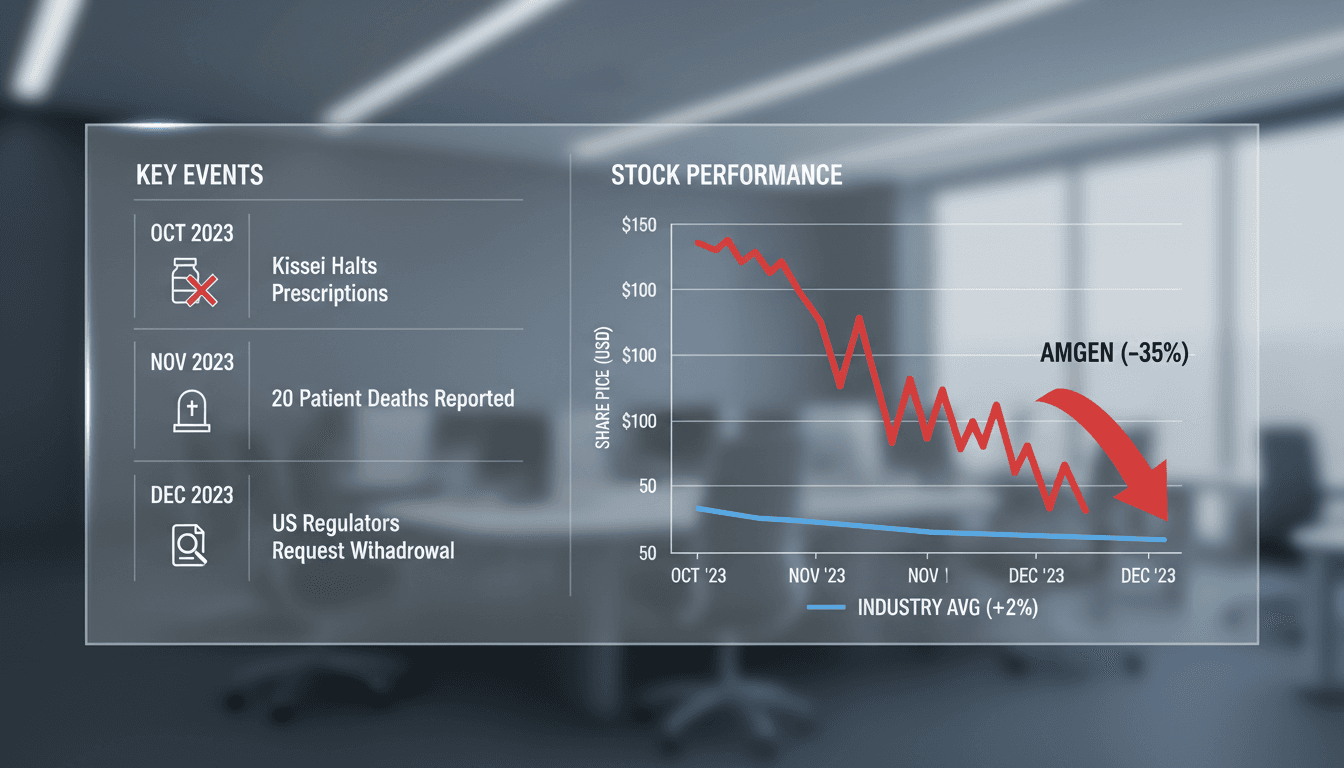 Kissei Pharmaceutical halts new prescriptions for Amgen drug linked to 20 patient deaths