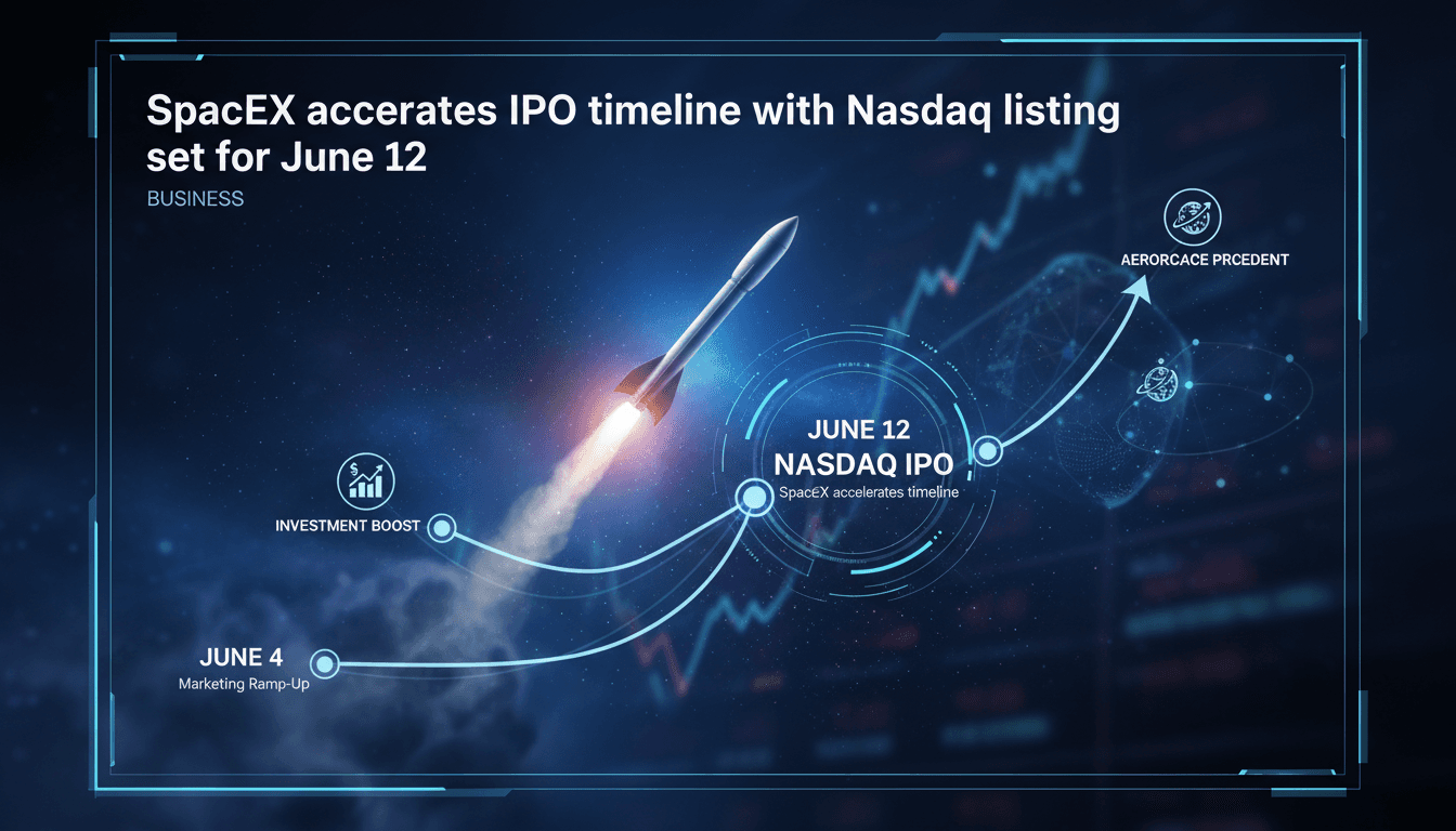 SpaceX accelerates IPO timeline with Nasdaq listing set for June 12