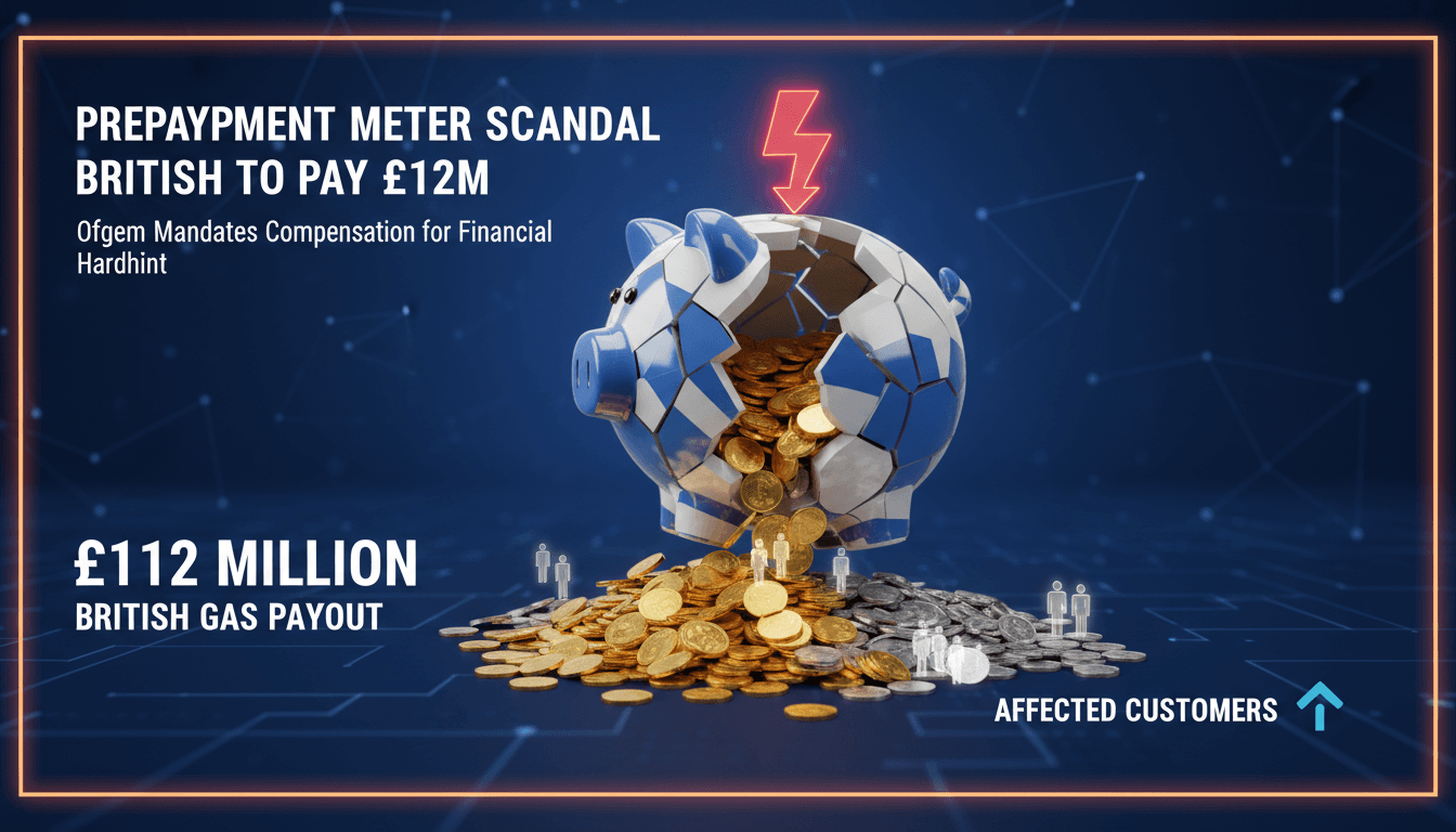 British Gas Ordered to Pay £112 Million for Prepayment Meter Scandal