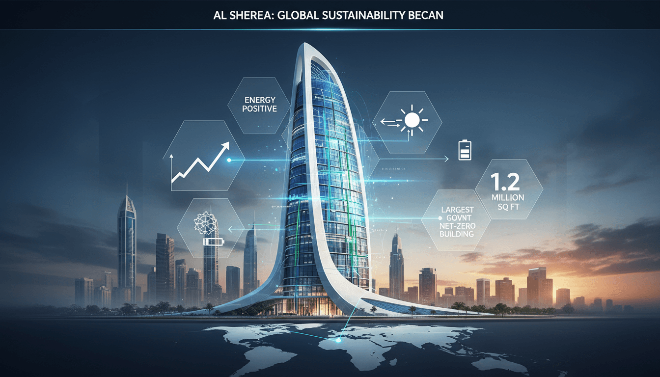 Dubai inaugurates world's largest energy-positive government building Al Sheraa