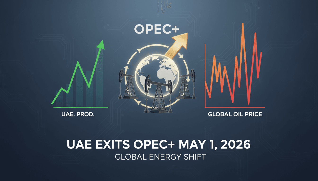 UAE announces exit from OPEC and OPEC+ effective May 1, 2026