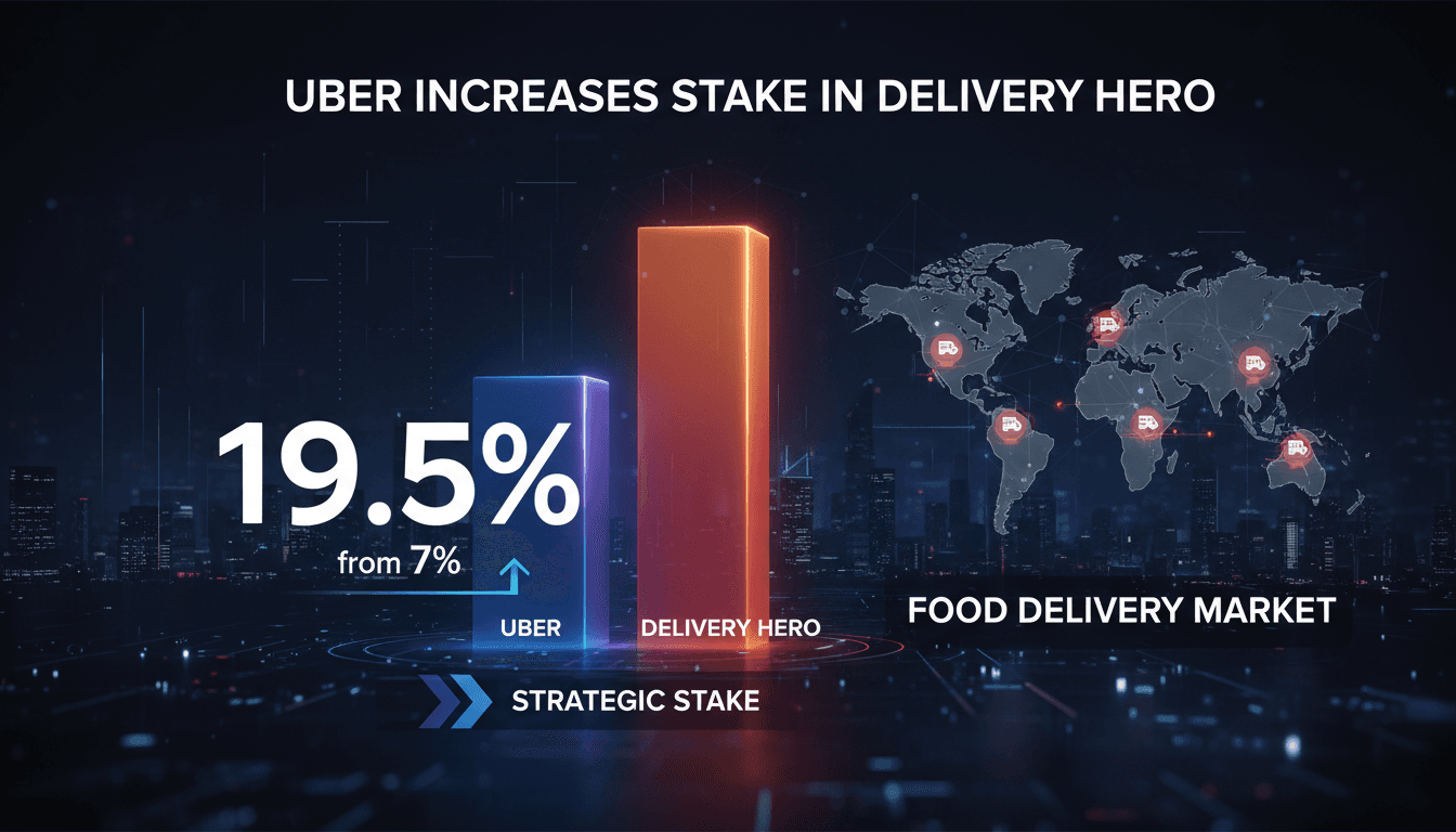 Uber increases stake in Delivery Hero to 19.5% without seeking control
