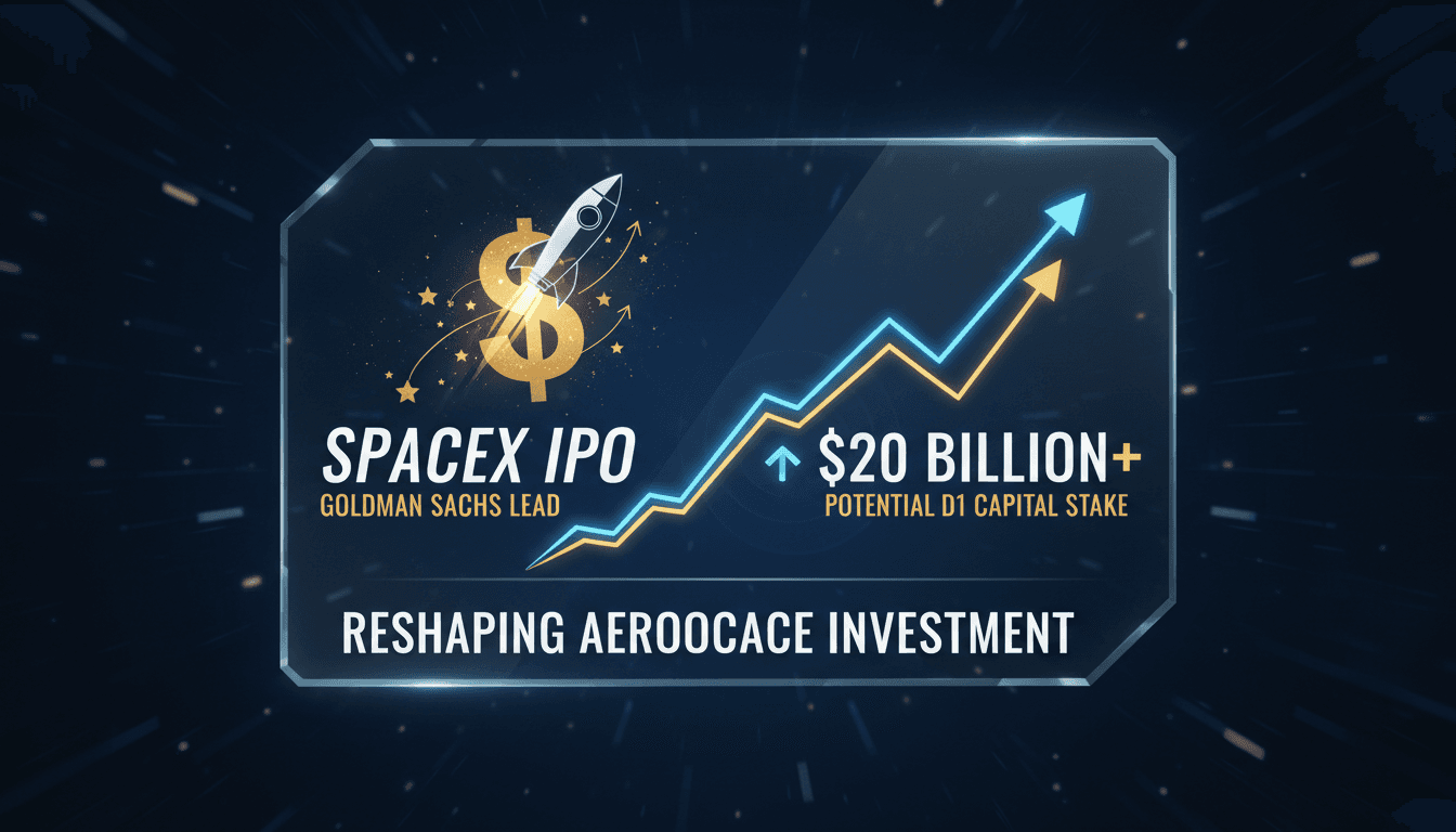 Goldman Sachs appointed lead banker for SpaceX's record-setting IPO