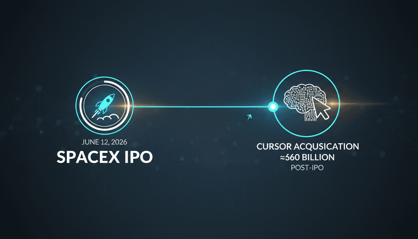 SpaceX to acquire AI startup Cursor for $60 billion post-IPO