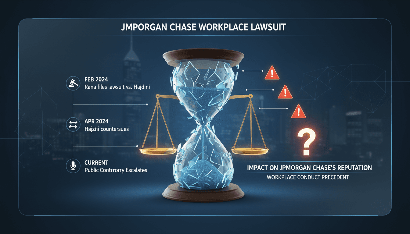 A visual representation of the legal battle involving JPMorgan Chase and its implications for workplace culture.