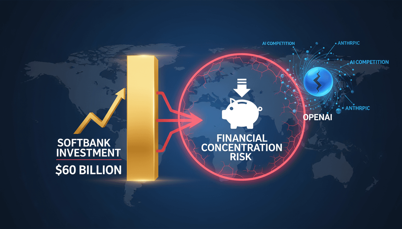 SoftBank's $60 billion investment in OpenAI raises internal concerns over financial concentration