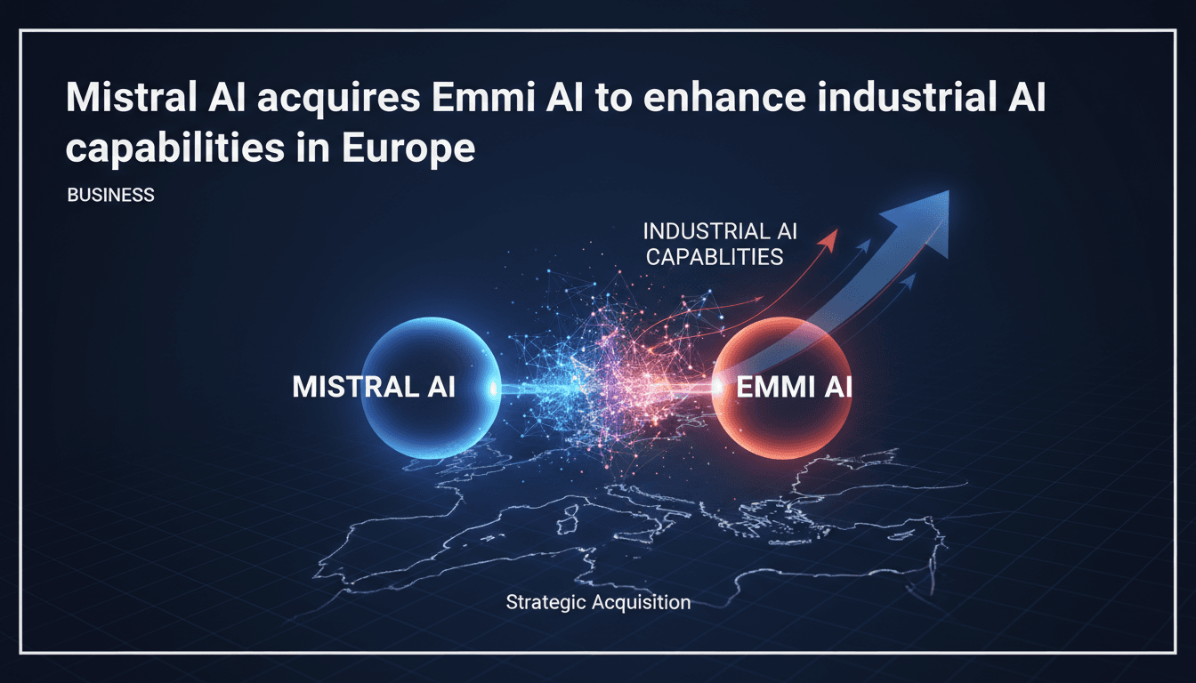 Mistral AI acquires Emmi AI to enhance industrial AI capabilities in Europe