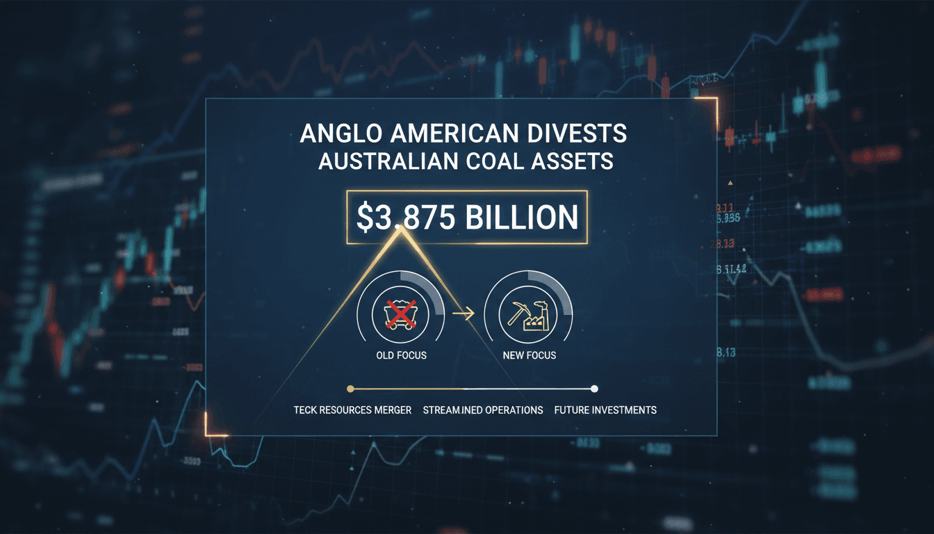 Anglo American sells Australian steelmaking coal assets for $3.875 billion