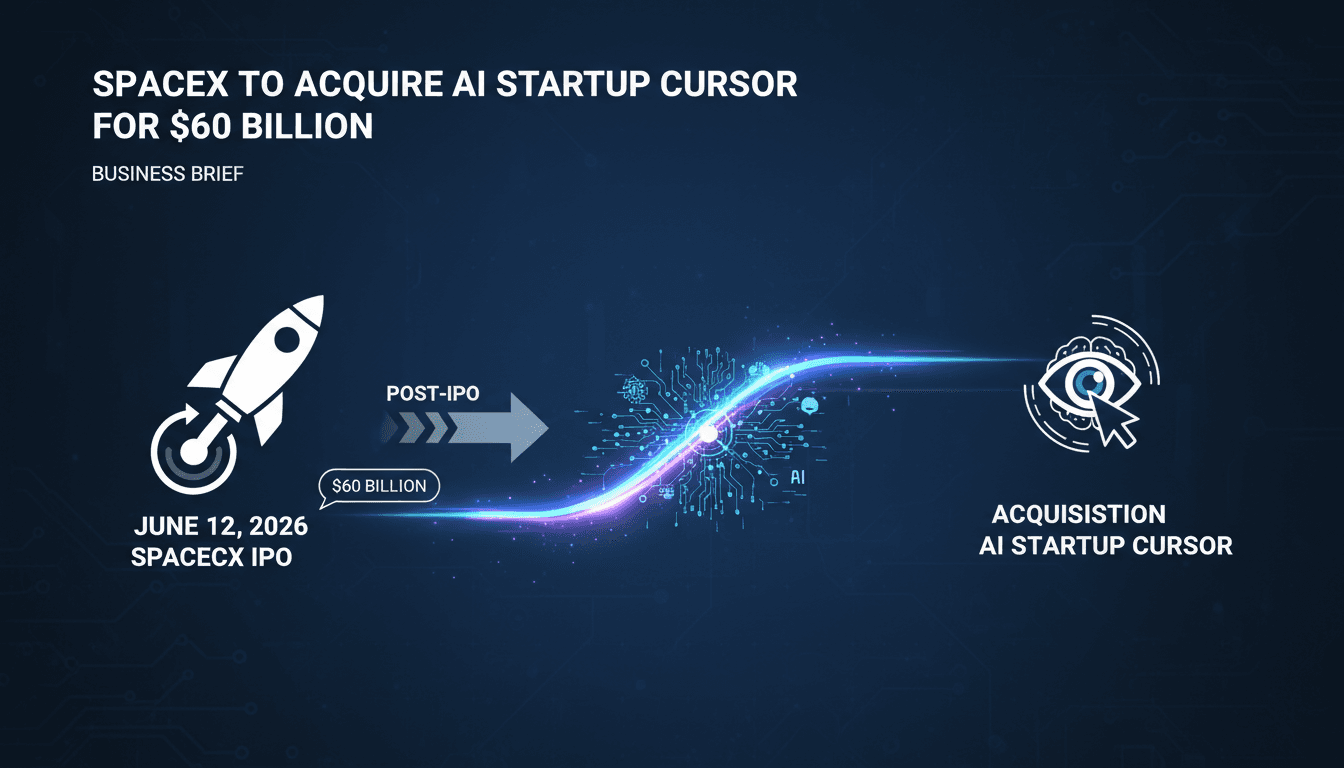 SpaceX to Acquire AI Startup Cursor for $60 Billion Post-IPO