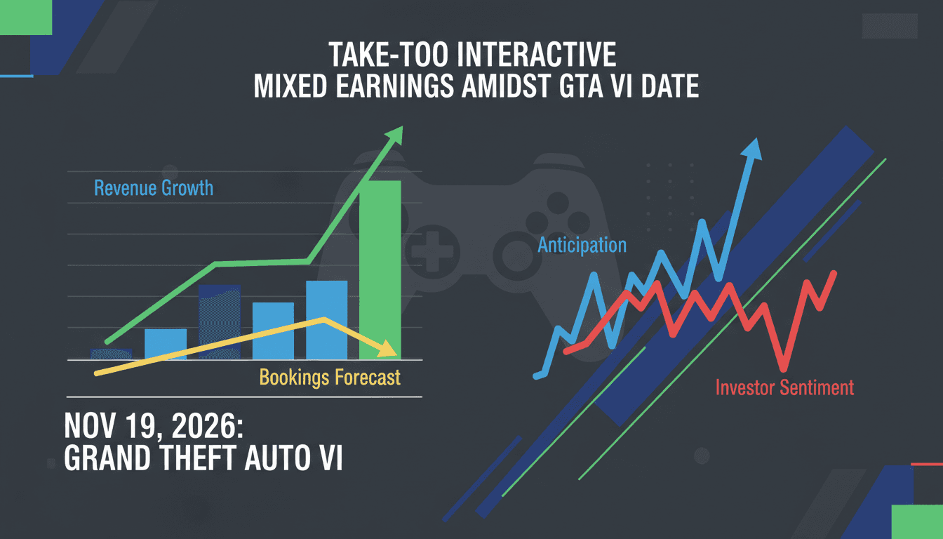 Take-Two Interactive logo with Grand Theft Auto VI promotional imagery