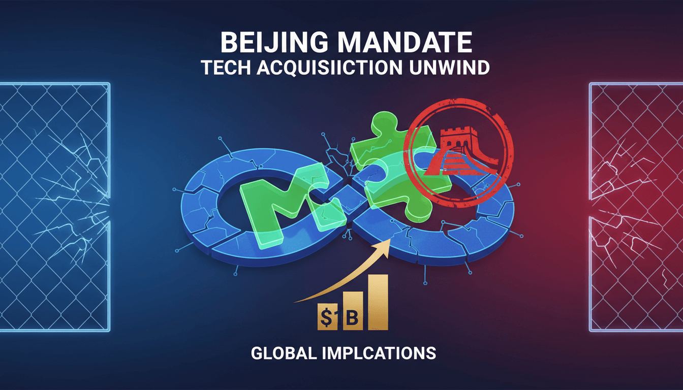 Manus logo with a backdrop of the Beijing skyline and tech imagery.