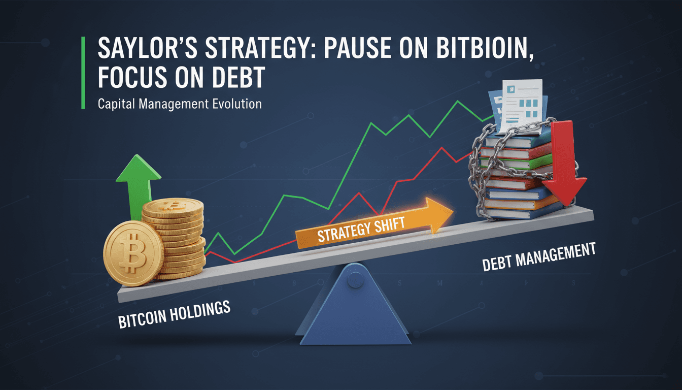 Michael Saylor discussing Bitcoin and debt management strategies.