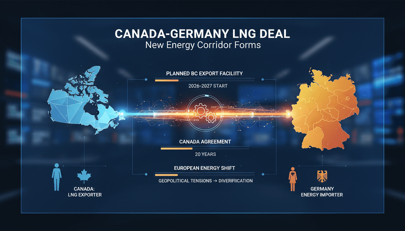 Canada and Germany LNG supply deal announcement visual