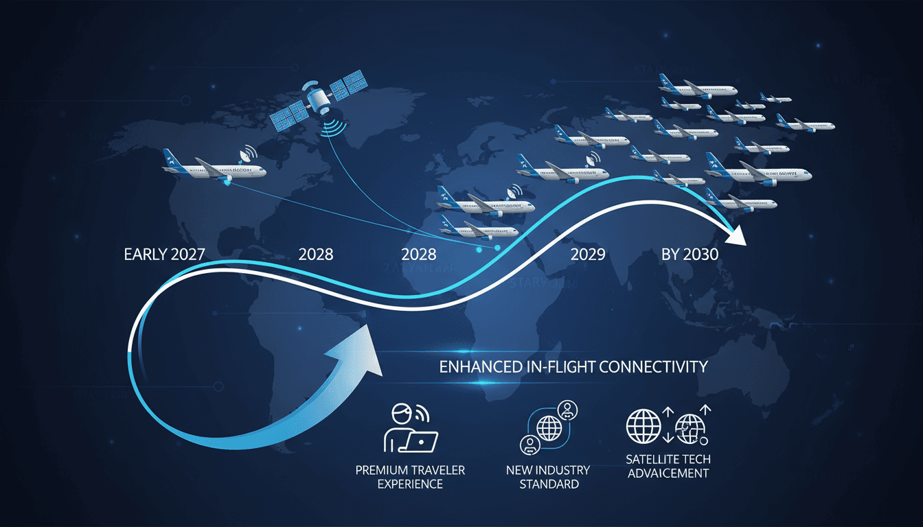 American Airlines aircraft with SpaceX's Starlink satellite internet service.