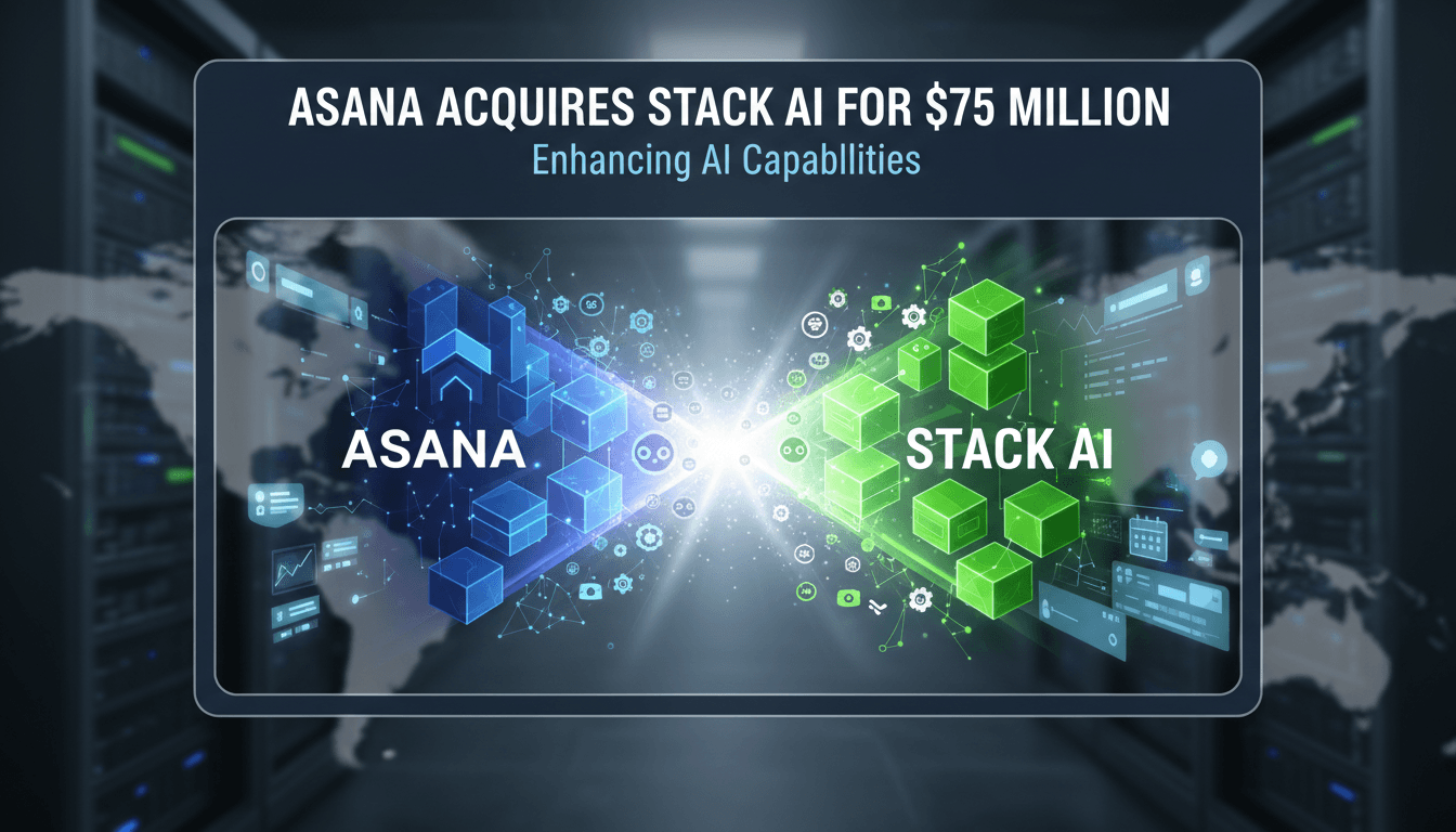 Asana's acquisition of Stack AI to enhance AI capabilities in workplace tools.