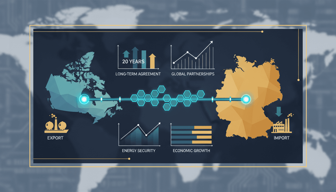 Canada and Germany LNG export agreement visual representation