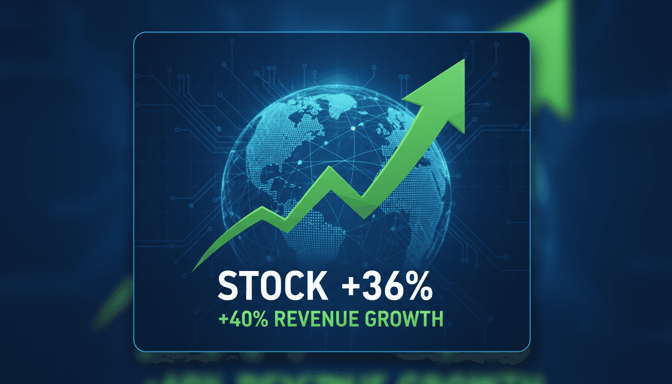 HPE stock performance graph highlighting recent growth due to AI demand.